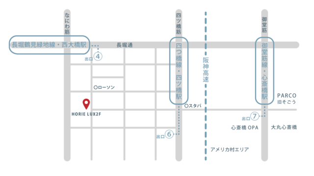 最寄駅からのアクセスマップ